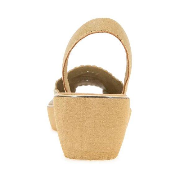 Kenneth Cole Reaction Womens Fine Glass Wedge Sandals Gold 9 MSRP $69 - Picture 4 of 5